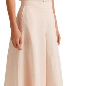 NWT Club Monaco light pink cropped flare pants